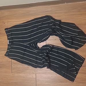 H&M Stripe wide leg pants